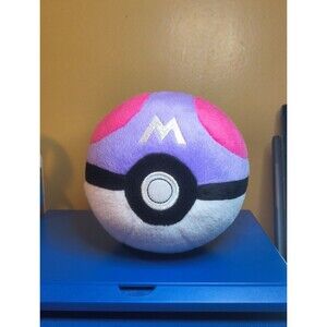 Pokemon Master Ball Plush TOMY 2016 5" Stuffed Poke Ball Purple Pink Nintendo